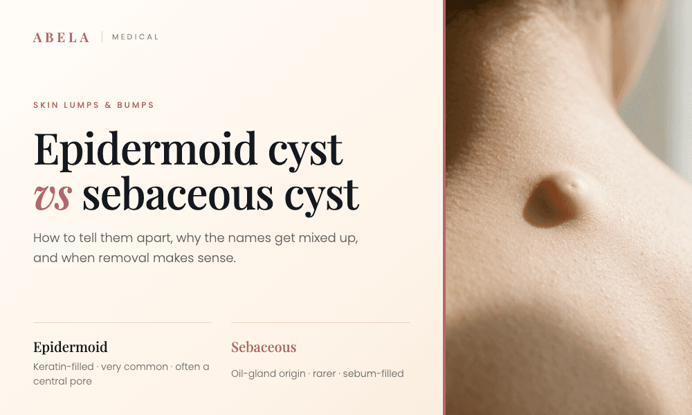 Epidermoid Cyst vs Sebaceous Cyst: What's the Difference?