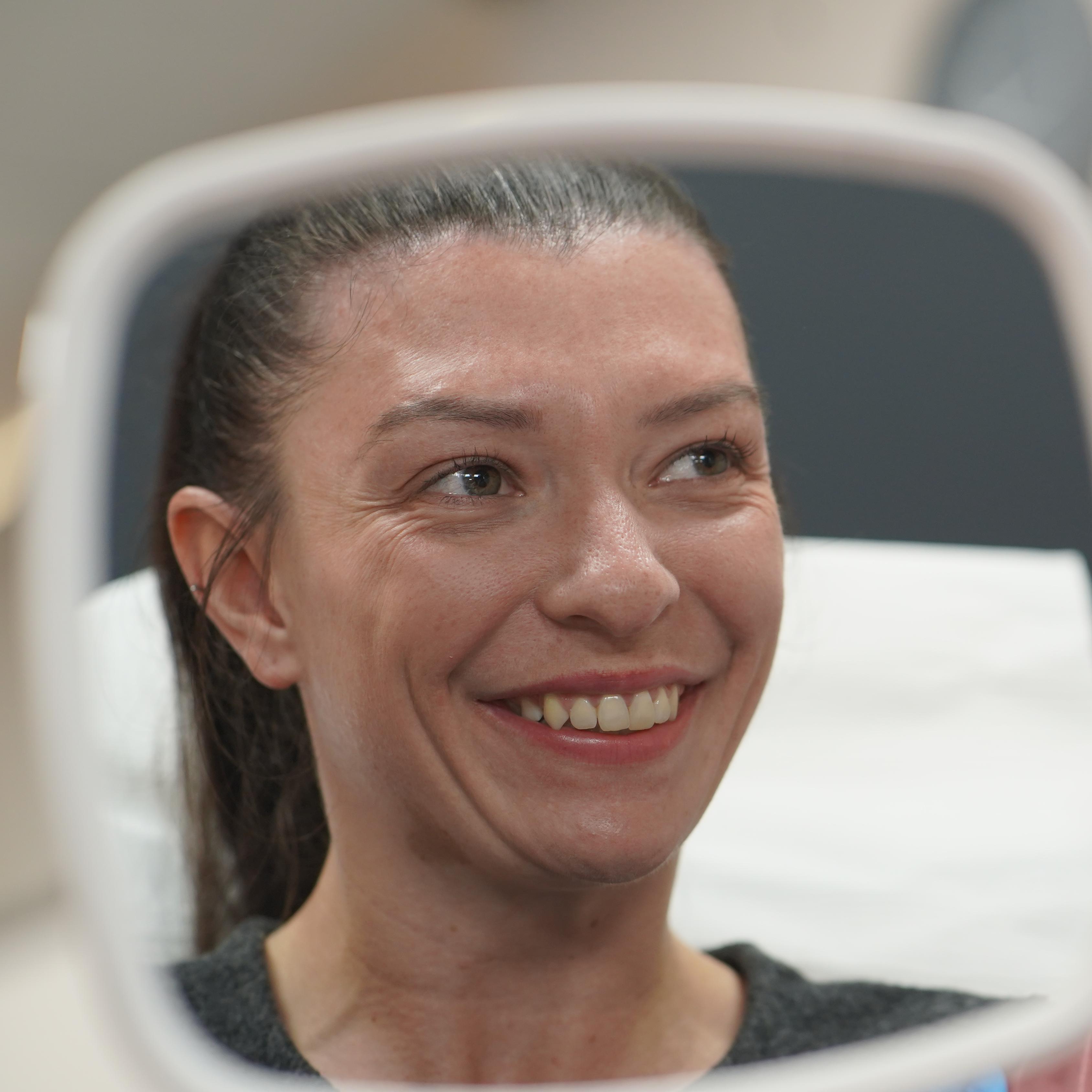 A patient in the treatment chair at the Abela Medical clinic in Yeadon, Leeds